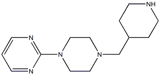 2-[4-(piperidin-4-ylmethyl)piperazin-1-yl]pyrimidine Struktur