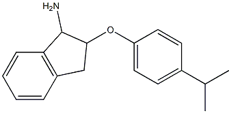 2-[4-(propan-2-yl)phenoxy]-2,3-dihydro-1H-inden-1-amine Struktur