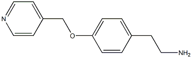 2-[4-(pyridin-4-ylmethoxy)phenyl]ethanamine Struktur