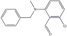 2-[benzyl(methyl)amino]-6-chlorobenzaldehyde Struktur