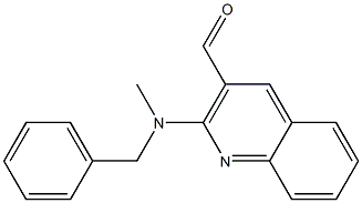 2-[benzyl(methyl)amino]quinoline-3-carbaldehyde Struktur