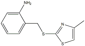 2-{[(4-methyl-1,3-thiazol-2-yl)sulfanyl]methyl}aniline Struktur