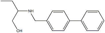 2-{[(4-phenylphenyl)methyl]amino}butan-1-ol Struktur