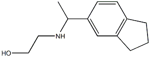 2-{[1-(2,3-dihydro-1H-inden-5-yl)ethyl]amino}ethan-1-ol Struktur