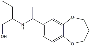 2-{[1-(3,4-dihydro-2H-1,5-benzodioxepin-7-yl)ethyl]amino}butan-1-ol Struktur