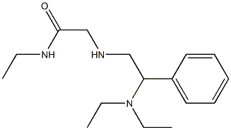 2-{[2-(diethylamino)-2-phenylethyl]amino}-N-ethylacetamide Struktur