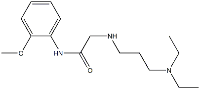 2-{[3-(diethylamino)propyl]amino}-N-(2-methoxyphenyl)acetamide Struktur