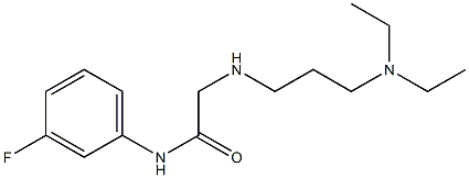 2-{[3-(diethylamino)propyl]amino}-N-(3-fluorophenyl)acetamide Struktur