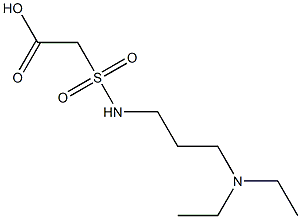 2-{[3-(diethylamino)propyl]sulfamoyl}acetic acid Struktur