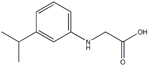 2-{[3-(propan-2-yl)phenyl]amino}acetic acid Struktur