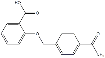 2-{[4-(aminocarbonyl)benzyl]oxy}benzoic acid Struktur