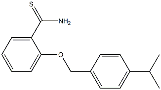 2-{[4-(propan-2-yl)phenyl]methoxy}benzene-1-carbothioamide Struktur