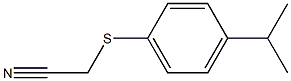 2-{[4-(propan-2-yl)phenyl]sulfanyl}acetonitrile Struktur