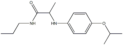 2-{[4-(propan-2-yloxy)phenyl]amino}-N-propylpropanamide Struktur