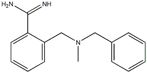 2-{[benzyl(methyl)amino]methyl}benzenecarboximidamide Struktur