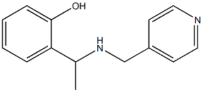 2-{1-[(pyridin-4-ylmethyl)amino]ethyl}phenol Struktur