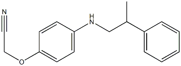 2-{4-[(2-phenylpropyl)amino]phenoxy}acetonitrile Struktur