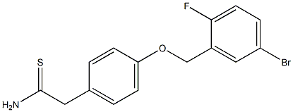 2-{4-[(5-bromo-2-fluorophenyl)methoxy]phenyl}ethanethioamide Structure