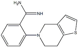 2-{4H,5H,6H,7H-thieno[3,2-c]pyridin-5-yl}benzene-1-carboximidamide Struktur