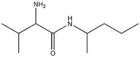 2-amino-3-methyl-N-(1-methylbutyl)butanamide Struktur