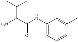 2-amino-3-methyl-N-(3-methylphenyl)butanamide Struktur