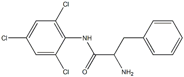 2-amino-3-phenyl-N-(2,4,6-trichlorophenyl)propanamide Struktur