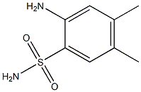 2-amino-4,5-dimethylbenzene-1-sulfonamide Struktur