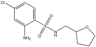 2-amino-4-chloro-N-(oxolan-2-ylmethyl)benzene-1-sulfonamide Struktur