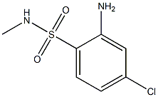 2-amino-4-chloro-N-methylbenzene-1-sulfonamide Struktur