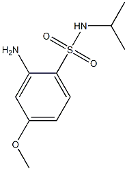 2-amino-4-methoxy-N-(propan-2-yl)benzene-1-sulfonamide Struktur