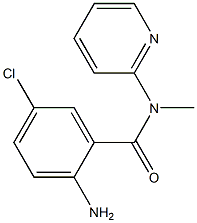 2-amino-5-chloro-N-methyl-N-(pyridin-2-yl)benzamide Struktur