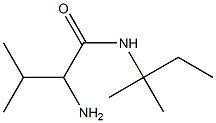 2-amino-N-(1,1-dimethylpropyl)-3-methylbutanamide Struktur