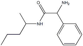 2-amino-N-(1-methylbutyl)-2-phenylacetamide Struktur