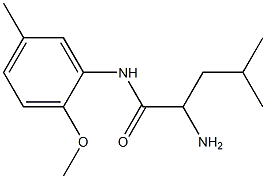 2-amino-N-(2-methoxy-5-methylphenyl)-4-methylpentanamide Struktur