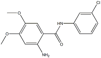 2-amino-N-(3-chlorophenyl)-4,5-dimethoxybenzamide Struktur