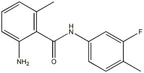 2-amino-N-(3-fluoro-4-methylphenyl)-6-methylbenzamide Struktur