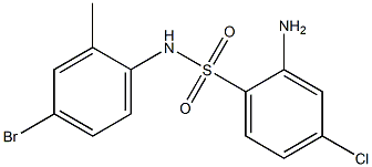 2-amino-N-(4-bromo-2-methylphenyl)-4-chlorobenzene-1-sulfonamide Struktur