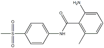 2-amino-N-(4-methanesulfonylphenyl)-6-methylbenzamide Struktur