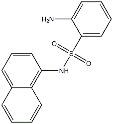 2-amino-N-(naphthalen-1-yl)benzene-1-sulfonamide Struktur