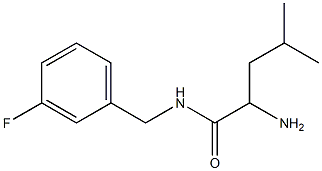 2-amino-N-[(3-fluorophenyl)methyl]-4-methylpentanamide Struktur