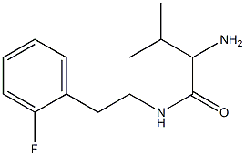 2-amino-N-[2-(2-fluorophenyl)ethyl]-3-methylbutanamide Struktur