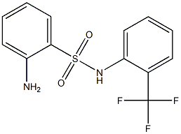 2-amino-N-[2-(trifluoromethyl)phenyl]benzene-1-sulfonamide Struktur