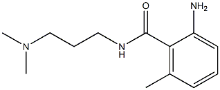 2-amino-N-[3-(dimethylamino)propyl]-6-methylbenzamide Struktur