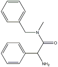 2-amino-N-benzyl-N-methyl-2-phenylacetamide Struktur