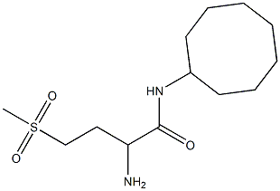 2-amino-N-cyclooctyl-4-(methylsulfonyl)butanamide Struktur