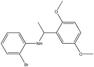 2-bromo-N-[1-(2,5-dimethoxyphenyl)ethyl]aniline Struktur