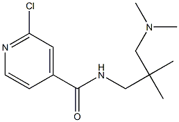 2-chloro-N-{2-[(dimethylamino)methyl]-2-methylpropyl}pyridine-4-carboxamide Struktur