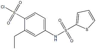 2-ethyl-4-[(thien-2-ylsulfonyl)amino]benzenesulfonyl chloride Struktur