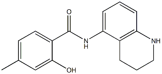 2-hydroxy-4-methyl-N-(1,2,3,4-tetrahydroquinolin-5-yl)benzamide Struktur