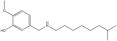 2-methoxy-5-{[(7-methyloctyl)amino]methyl}phenol Struktur